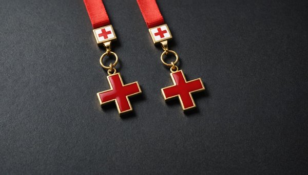 Discover the timeless elegance of the red cross necklace